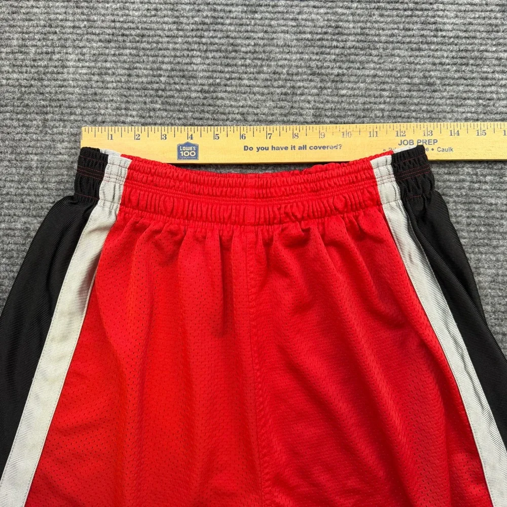 Vintage Reebok RBK Dazzle Basketball Shorts Size Medium Red Shimmer Super Shiny